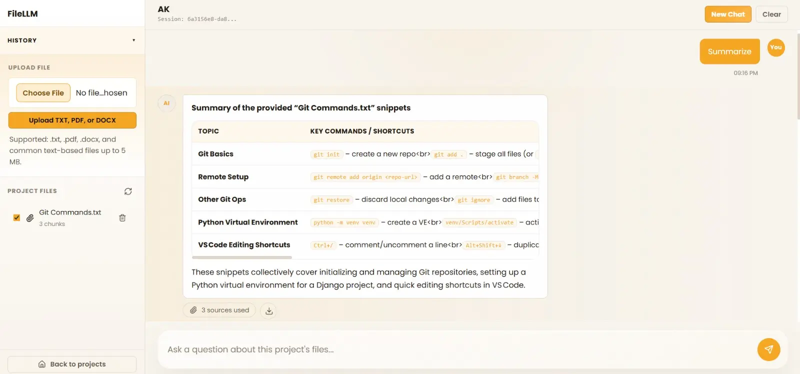 FileLLM - AI-Powered Document & Code Assistant screenshot 3