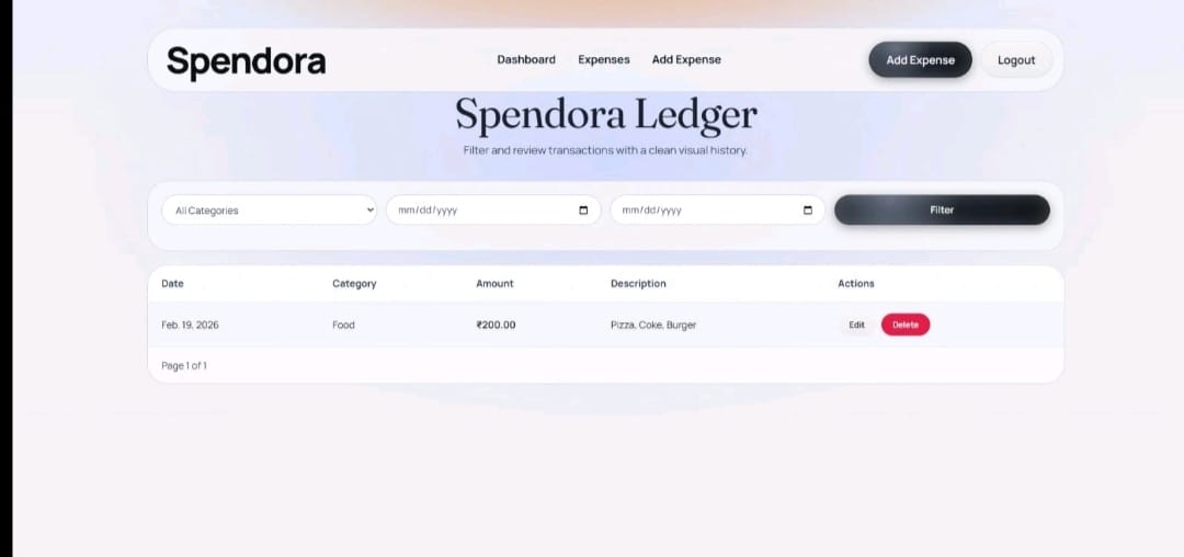 Spendora - Personal Expense Tracker screenshot 2