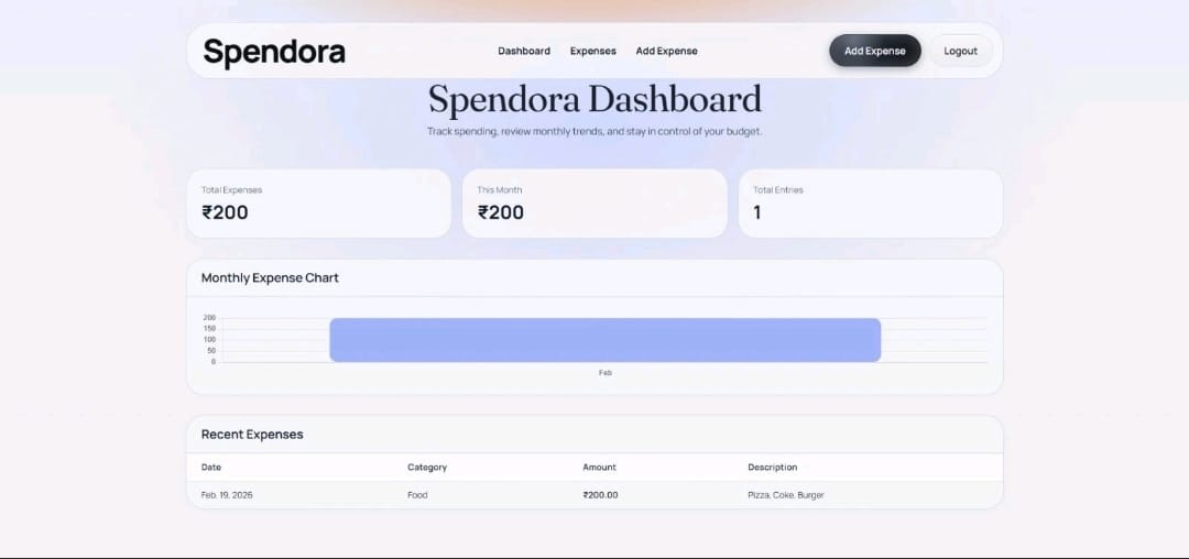Spendora - Personal Expense Tracker screenshot 3