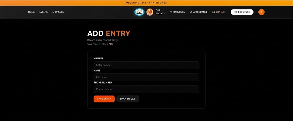 Pranathi 2k26 Registration App screenshot 6